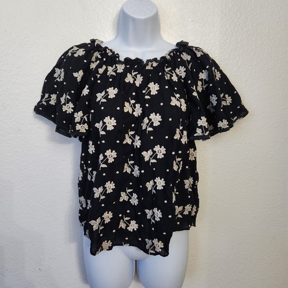 La Vie Rebecca Taylor Embroidered Top Women’s Size Xsmall - Picture 1 of 9